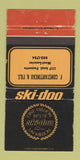 Matchbook Cover - Ski Doo Snowmobiles 1973 Mont Laurier QC WEAR 30 Strike