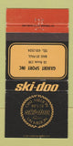 Matchbook Cover - Ski Doo Snowmobiles 1973 Baie St Paul QC WEAR 30 Strike