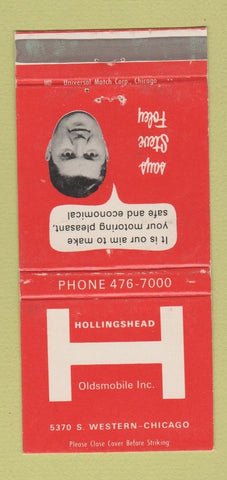 Matchbook Cover - Hollingshead Oldsmobile Chicago IL 30 Strike