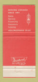Matchbook Cover - Hollingshead Oldsmobile Chicago IL 30 Strike