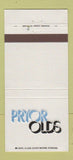 Matchbook Cover - Pryor Oldsmobile  30 Strike