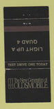 Matchbook Cover - Oldsmobile Quad 4 1990 30 Strike