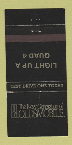 Matchbook Cover - Oldsmobile Quad 4 1990 30 Strike