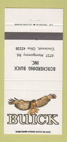 Matchbook Cover - Borcherding Buick Cincinnati OH 30 Strike
