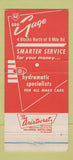 Matchbook Cover - Gage Oldsmobile Ferndale MI 30 Strike