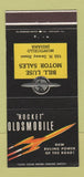 Matchbook Cover - Oldsmobile Rocket Bill Luse Monticello IN 30 Strike
