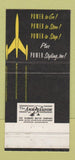 Matchbook Cover - Oldsmobile Rocket Bill Luse Monticello IN 30 Strike