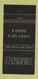 Matchbook Cover - Oldsmobile Quad 4 1990 30 Strike