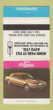 Matchbook Cover - 1979 Oldsmobile Henri Pare St Anselme Dorchester QC 30 Strike