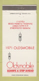 Matchbook Cover - 1971 Oldsmobile Powers Dunedin FL WEAR 30 Strike