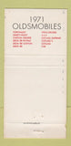 Matchbook Cover - 1971 Oldsmobile Powers Dunedin FL WEAR 30 Strike