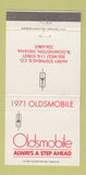 Matchbook Cover - 1971 Oldsmobile Harry Stephens Bloomington IN 30 Strike
