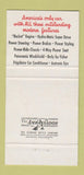 Matchbook Cover - Oldsmobile Rocket Wilmont Keller Marysville PA 30 Strike
