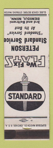Matchbook Cover - Peterson Standard oil gas Bemidji MN WEAR