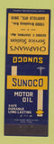 Matchbook Cover - Chapman's Sunoco oil gas Garfield Heights OH