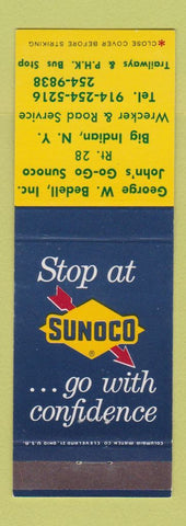 Matchbook Cover - George Bedell Sunoco Big Indian NY oil gas