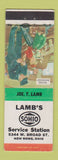 Matchbook Cover - Lamb's Sohio oil gas New Rome OH
