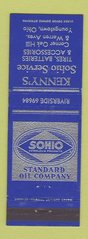 Matchbook Cover - Kenny's Sohio oil gas Youngstown OH
