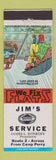 Matchbook Cover - Jim's Sohio oil gas Camp Perry OH