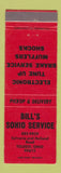 Matchbook Cover - Bill's Sohio oil gas Toledo OH