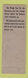 Matchbook Cover - Sinclair oil gas Molo Dubuque IA