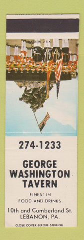 Matchbook Cover - George Washington Tavern Lebanon PA