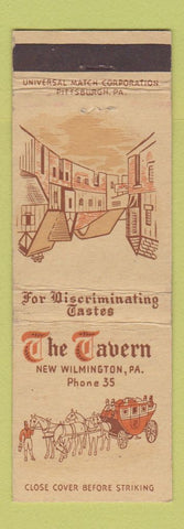 Matchbook Cover - The Tavern New Wilmington PA