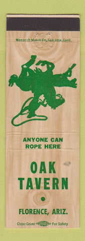 Matchbook Cover - Oak Tavern Florence AZ