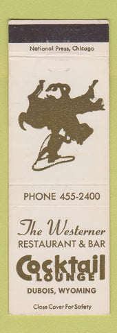 Matchbook Cover - Westerner Cocktail Lounge Dubois WY
