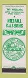 Matchbook Cover - Shorty's Tavern Silverton OR Centennial 1954