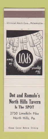 Matchbook Cover - Don and Romulo's North Hills Tavern PA