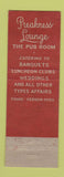 Matchbook Cover - Park Plaza Baltimore MD