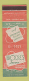 Matchbook Cover - Brodie's Tavern Cleveland OH