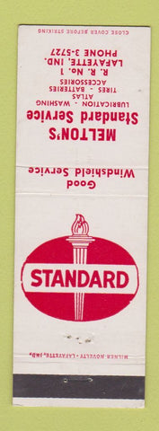 Matchbook Cover - Melton's Standard oil gas Lafayette IN