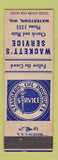 Matchbook Cover - Wackett's Standard oil gas Watertown WI