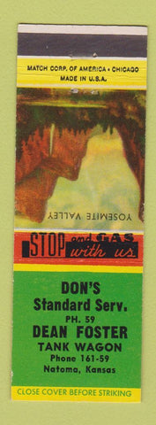 Matchbook Cover - Don's Standard oil gas Natoma KS