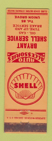 Matchbook Cover - Bryant Shell oil gas Union Grove WI