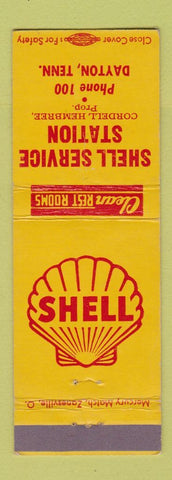 Matchbook Cover - Shell oil gas Dayton TN