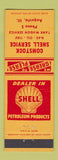 Matchbook Cover - Shell oil gas Comstock Augusta IL