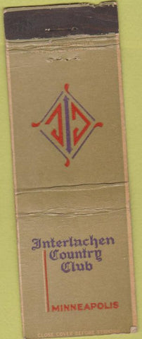 Matchbook Cover - Interlachen Country Club Minneapolis MN