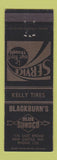 Matchbook Cover - Blackburn's Sunoco oil gas New Castle IN