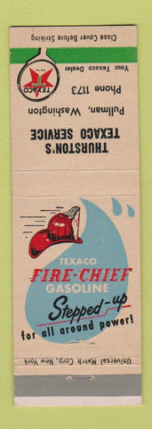 Matchbook Cover - Texaco oil gas Thurston's Pullman WA