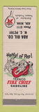 Matchbook Cover - Texaco oil gas Ada MN