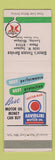 Matchbook Cover - Texaco oil gas Simon's Lansing MI