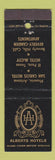 Matchbook Cover - Alberts Hotels Phoenix AZ El Paso TX Beverly Hills CA