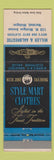 Matchbook Cover - Style Mart Men's Clothes Miller Aalbegtse Marshall MI