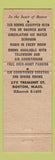 Matchbook Cover - Bradford Hotel Boston MA