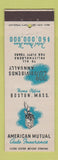 Matchbook Cover - American Mutual Auto Insurance Boston MA