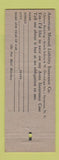 Matchbook Cover - American Mutual Auto Insurance Boston MA