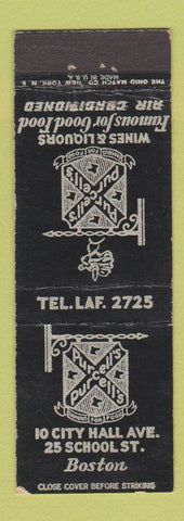 Matchbook Cover - Purcell's Restaurant Boston MA
